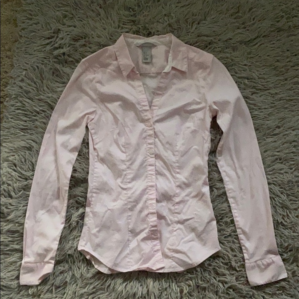 Light Pink Button Up
